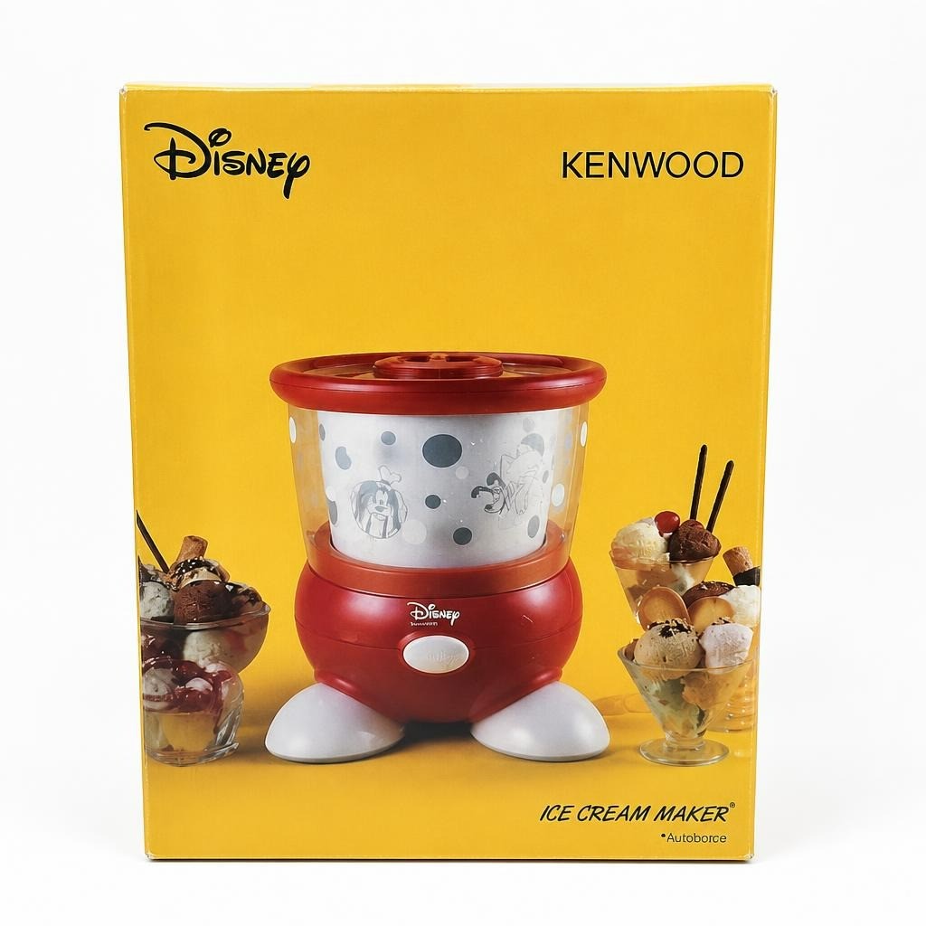 Disney Kenwood Ice Cream Maker, Red/White, Boxed - white studio shot, second-hand at Why Go Less, Dekwaneh, Lebanon