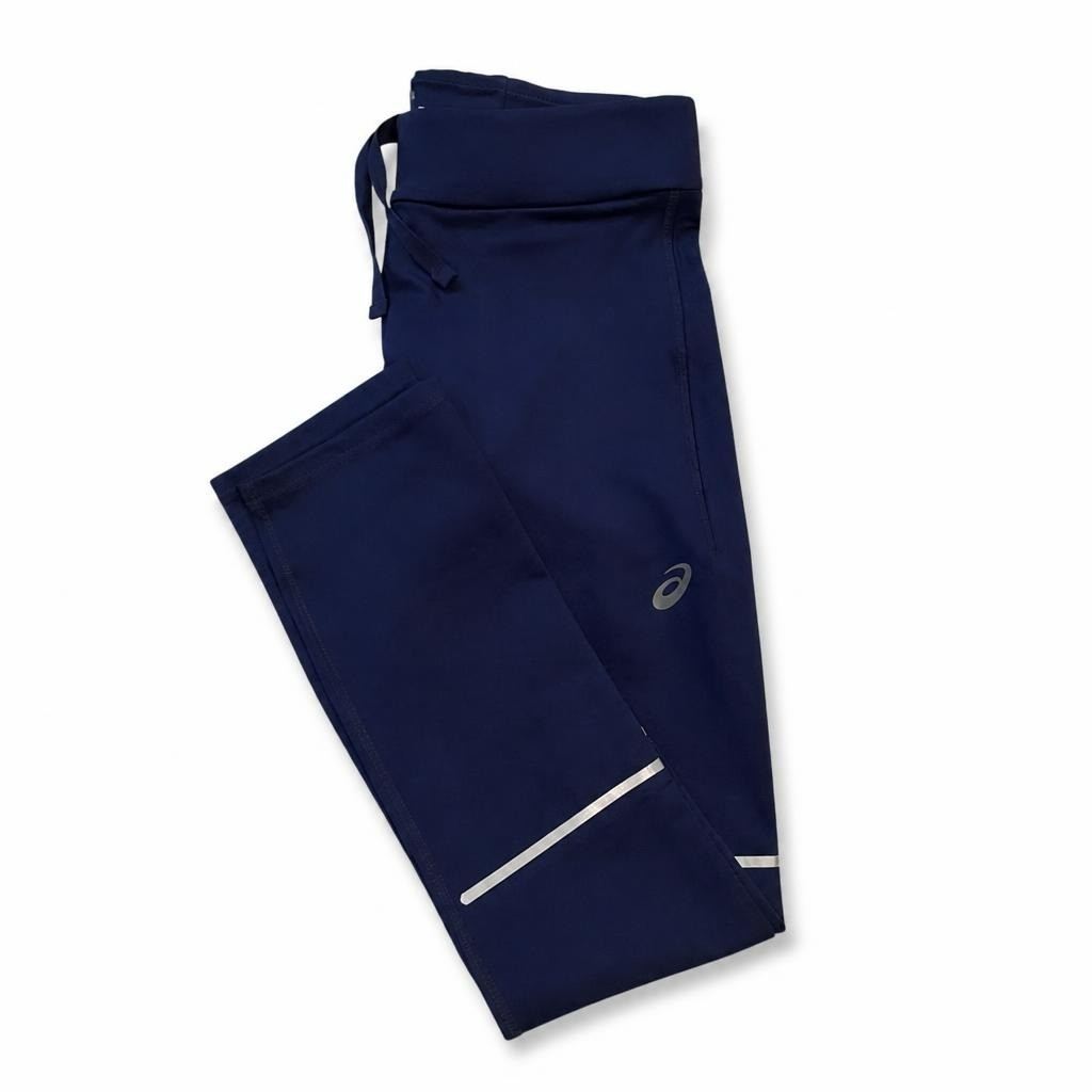 Asics Navy Running Tights Size XS - white studio shot, second-hand at Why Go Less, Dekwaneh, Lebanon