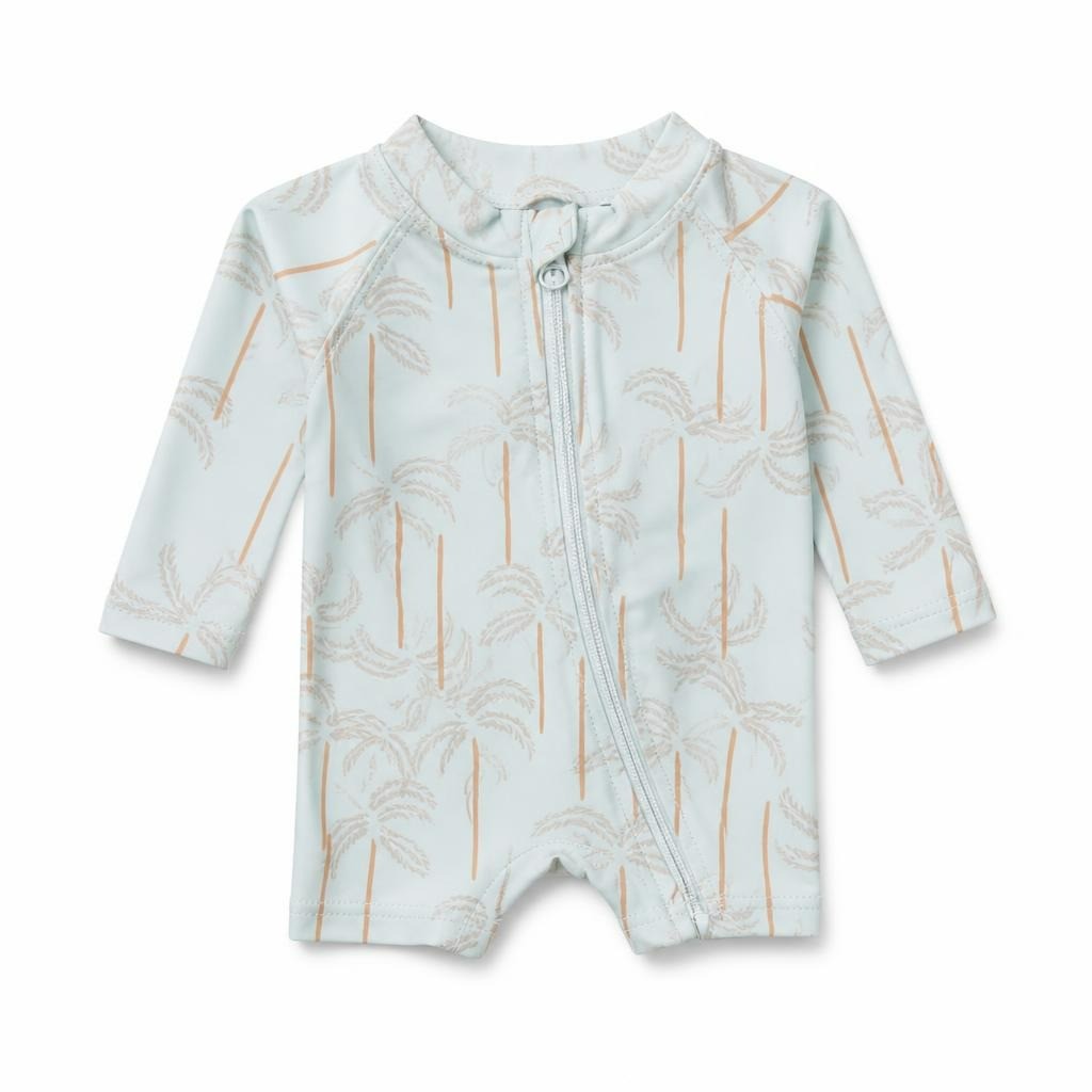 Light Blue Printed Toddler Swimsuit | Pre-Loved | Why Go Less-2