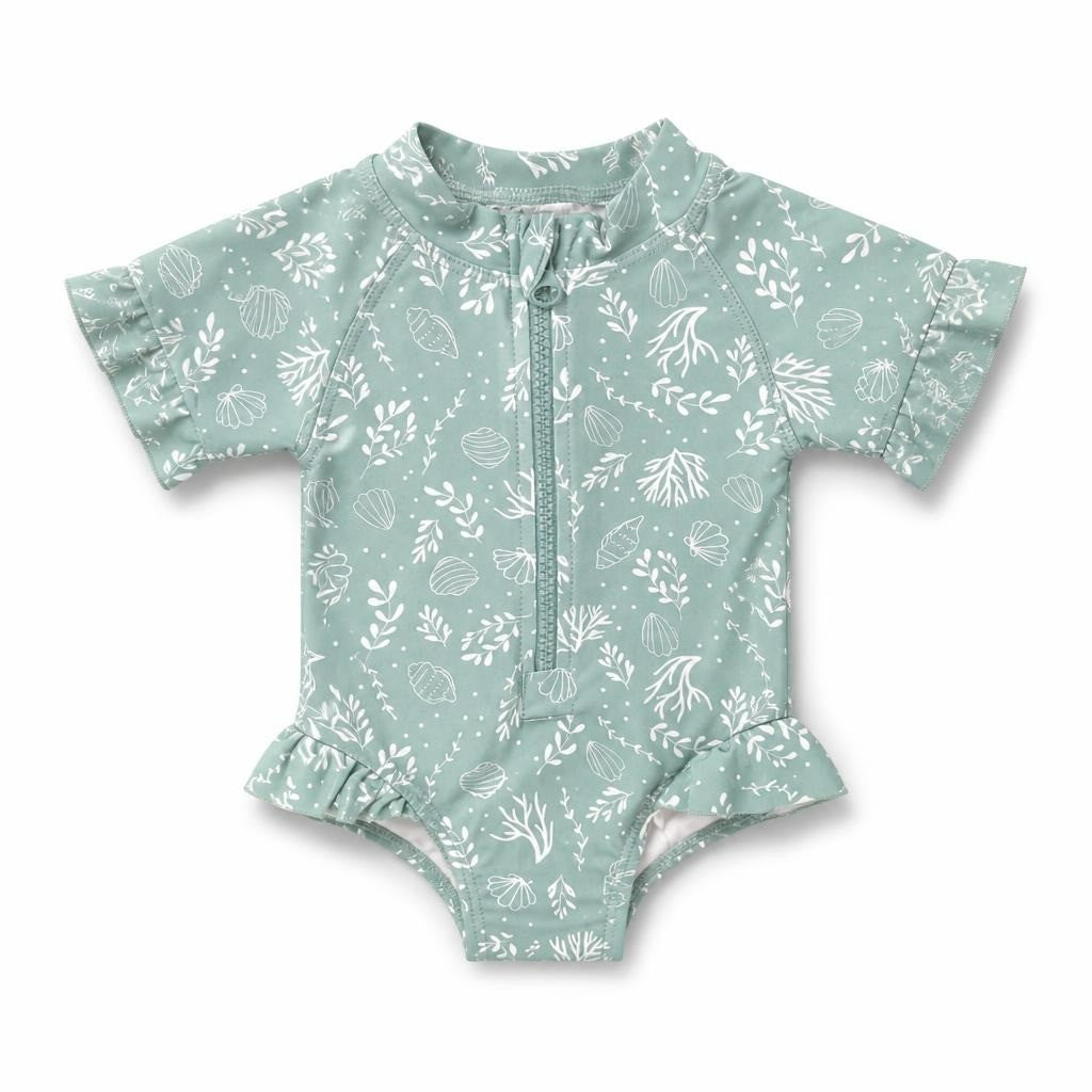 Green Printed Toddler Swimsuit | Pre-Loved | Why Go Less-2