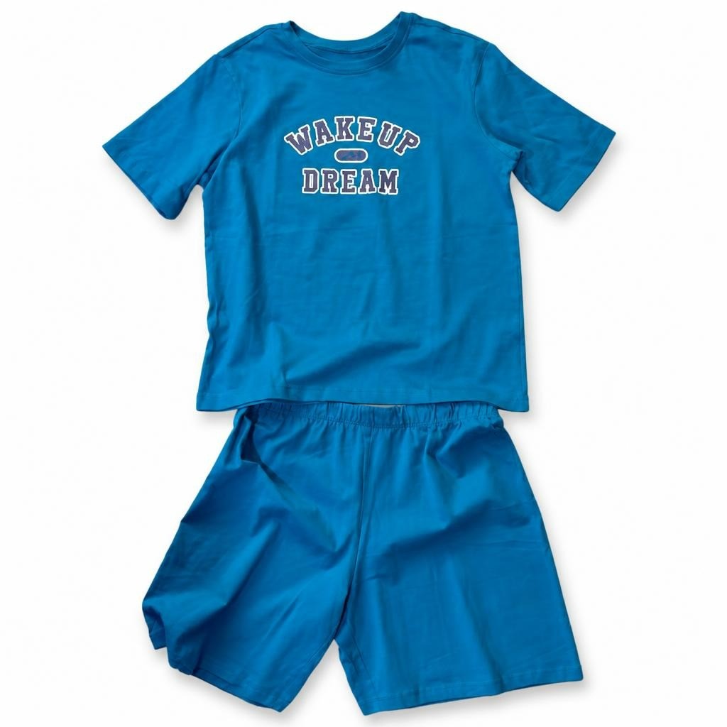 Kid 2 Piece Set Blue Print | Pre-Loved | Why Go Less
