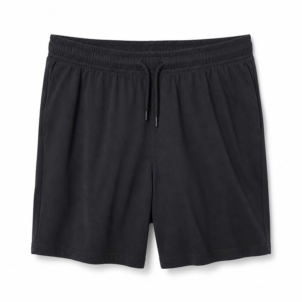 Shorts en jersey noir coupe classique | Seconde main | Pourquoi dépenser plus