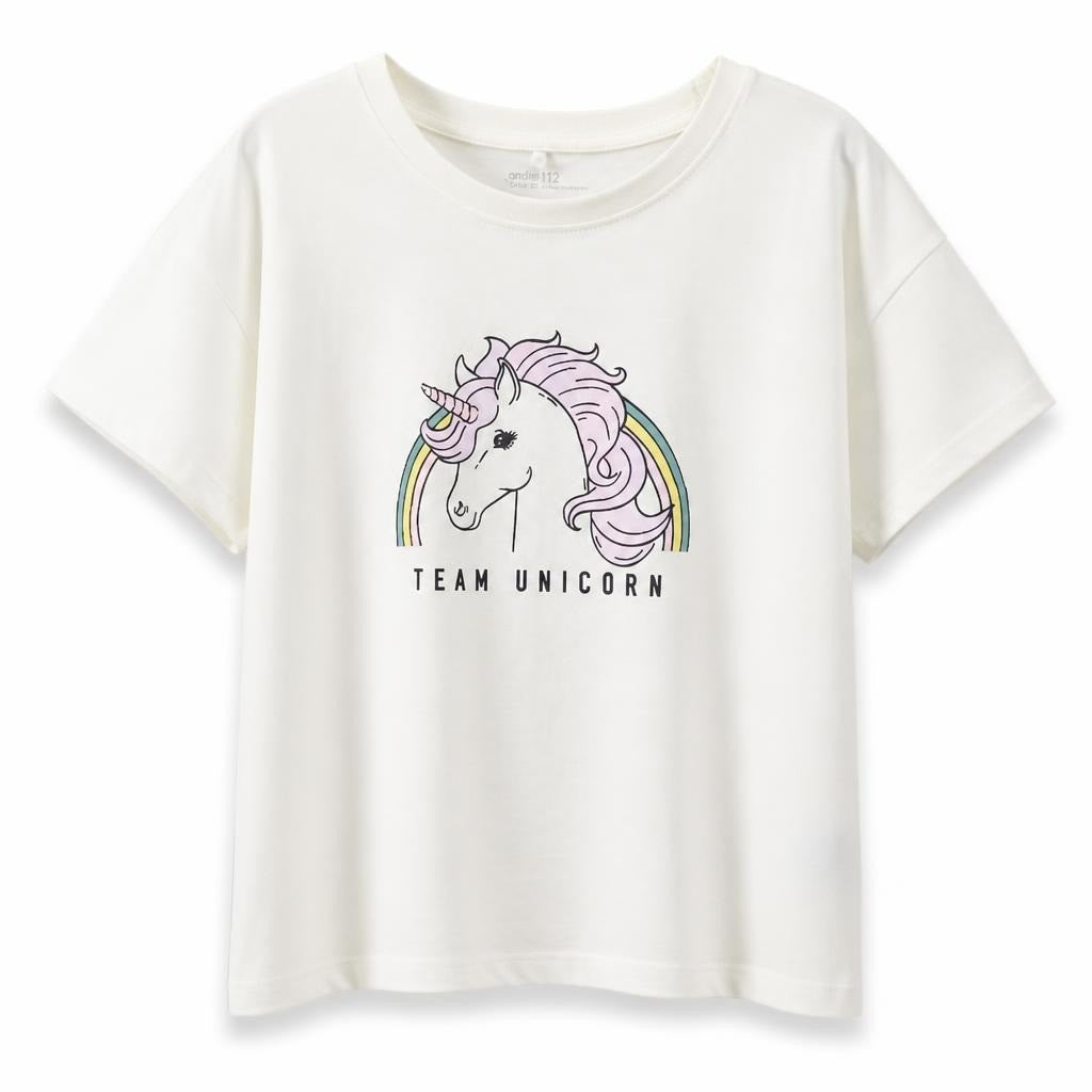Anko Team Unicorn white graphic tee