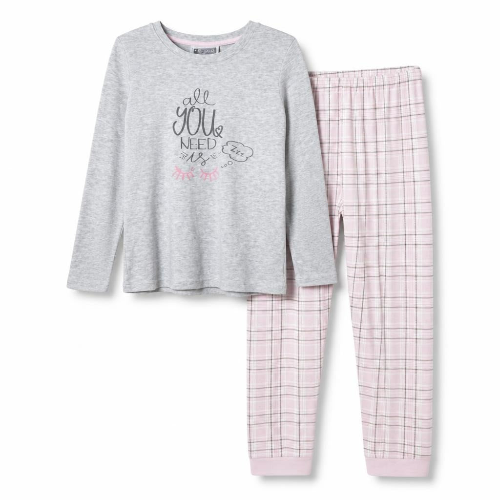 Grey Sinsay Long-Sleeve Cotton Pijama Set | Pre-Loved | Why Go Less