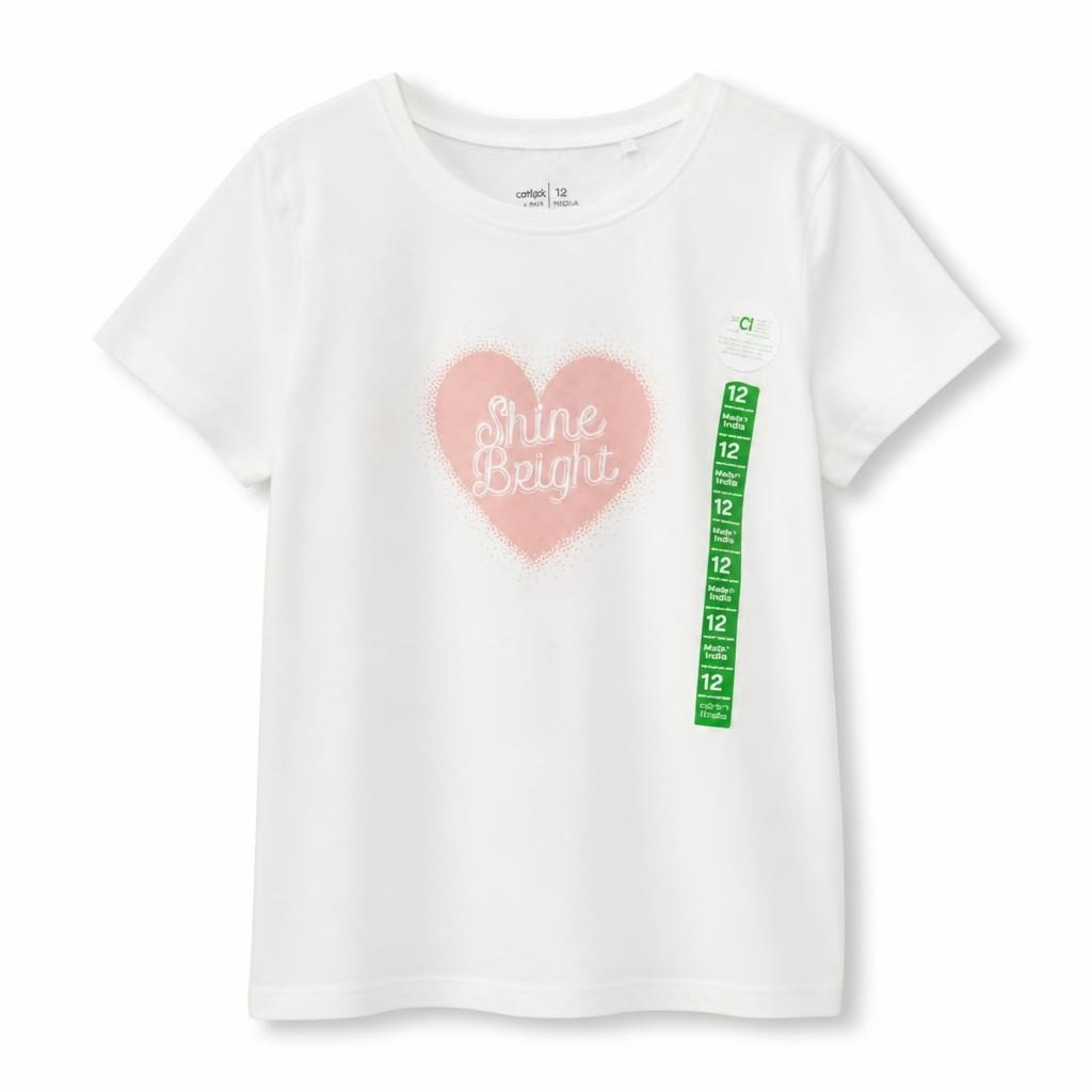 Anko Kids White short-sleeve graphic t-shirt