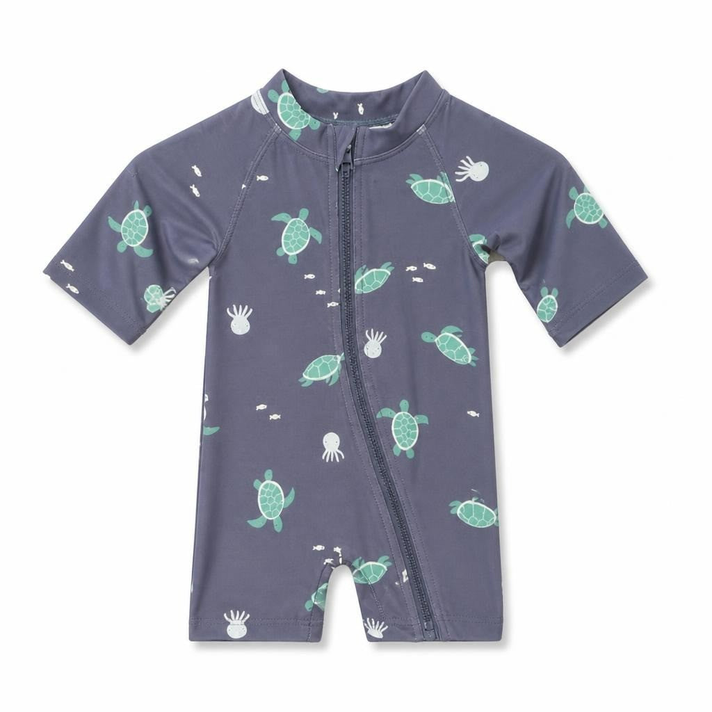 Blue Submarine Print Baby Swim Rashsuit | Pre-Loved | Why Go Less