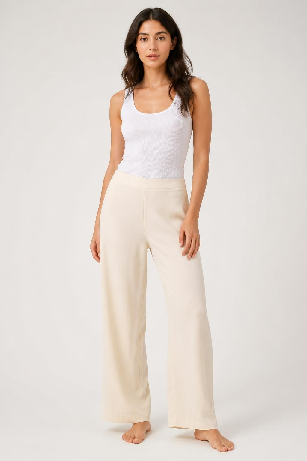 Lauren Ralph Lauren Cream Knit Trousers NWT | Pre-Loved | Why Go Less