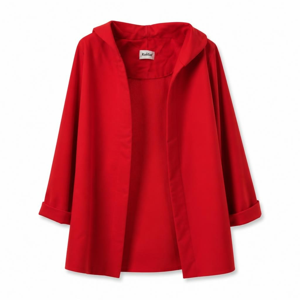Kaktus red wrap skirt, bold color - white studio shot, second-hand at Why Go Less, Dekwaneh, Lebanon