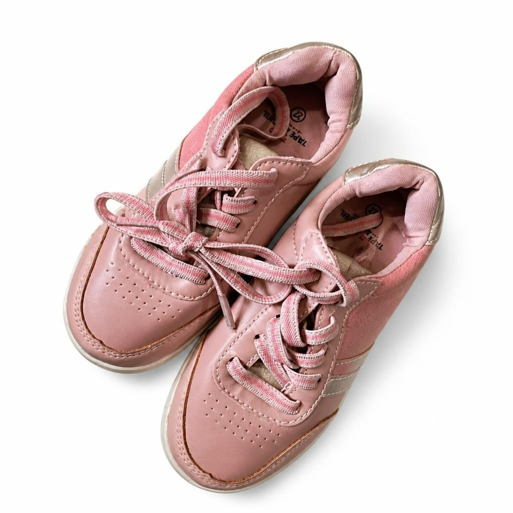 Tape A L'Oeil pink sneakers size 27, NWT - white studio shot, second-hand at Why Go Less, Dekwaneh, Lebanon