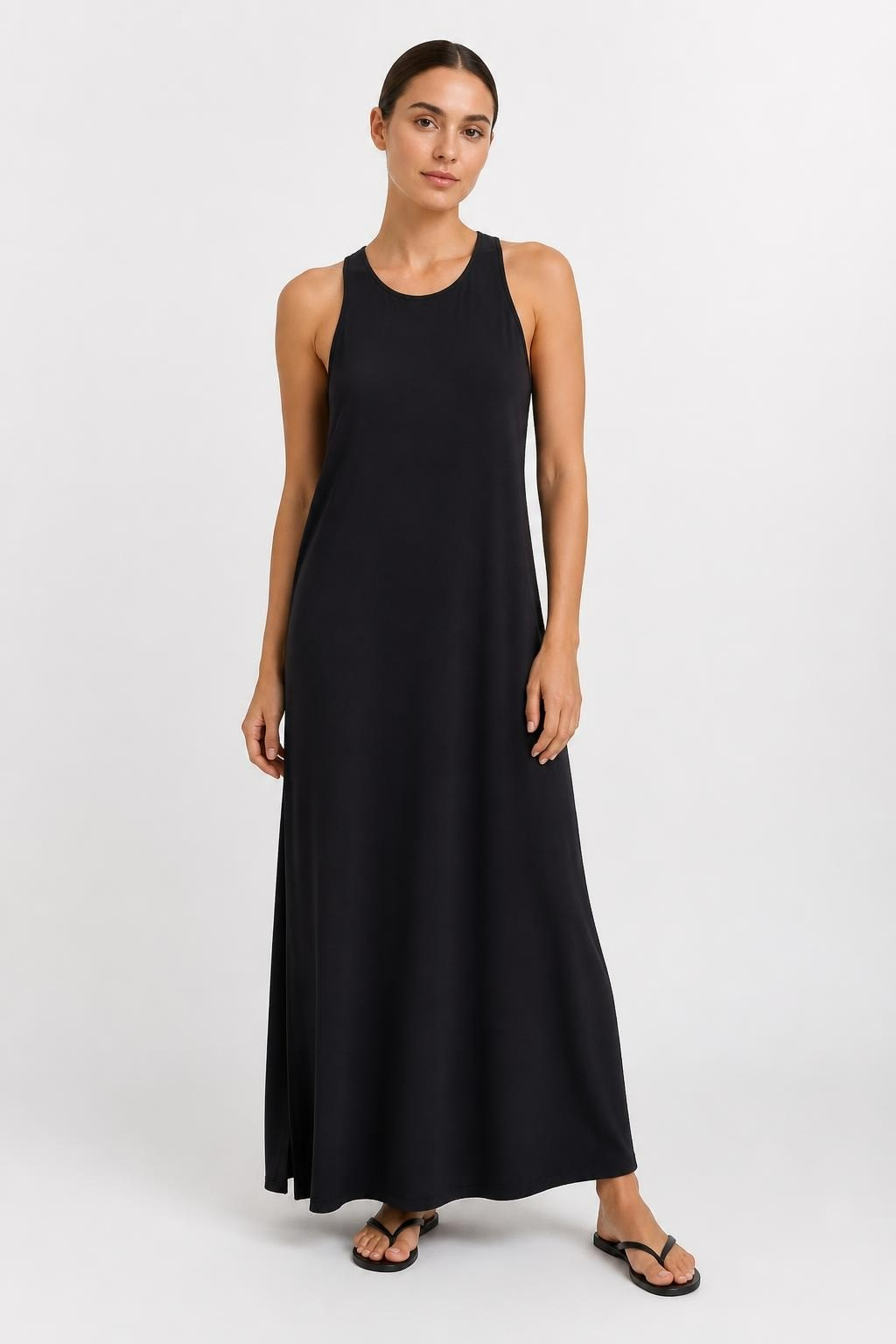 Black Sleeveless Midi Dress | Pre-Loved | Why Go Less