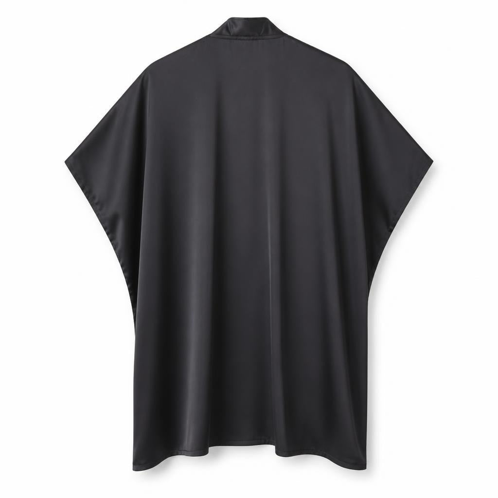 Dolce & Gabbana black cape top blouse - white studio shot, second-hand at Why Go Less, Dekwaneh, Lebanon