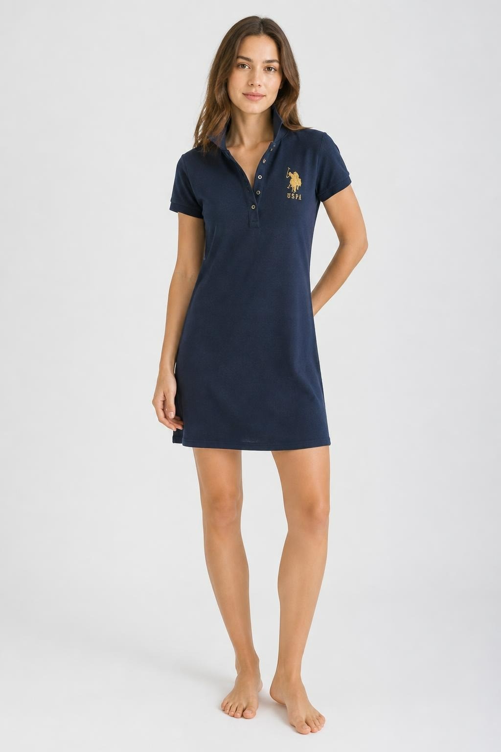 USPA Black Polo Dress | Pre-Loved | Why Go Less