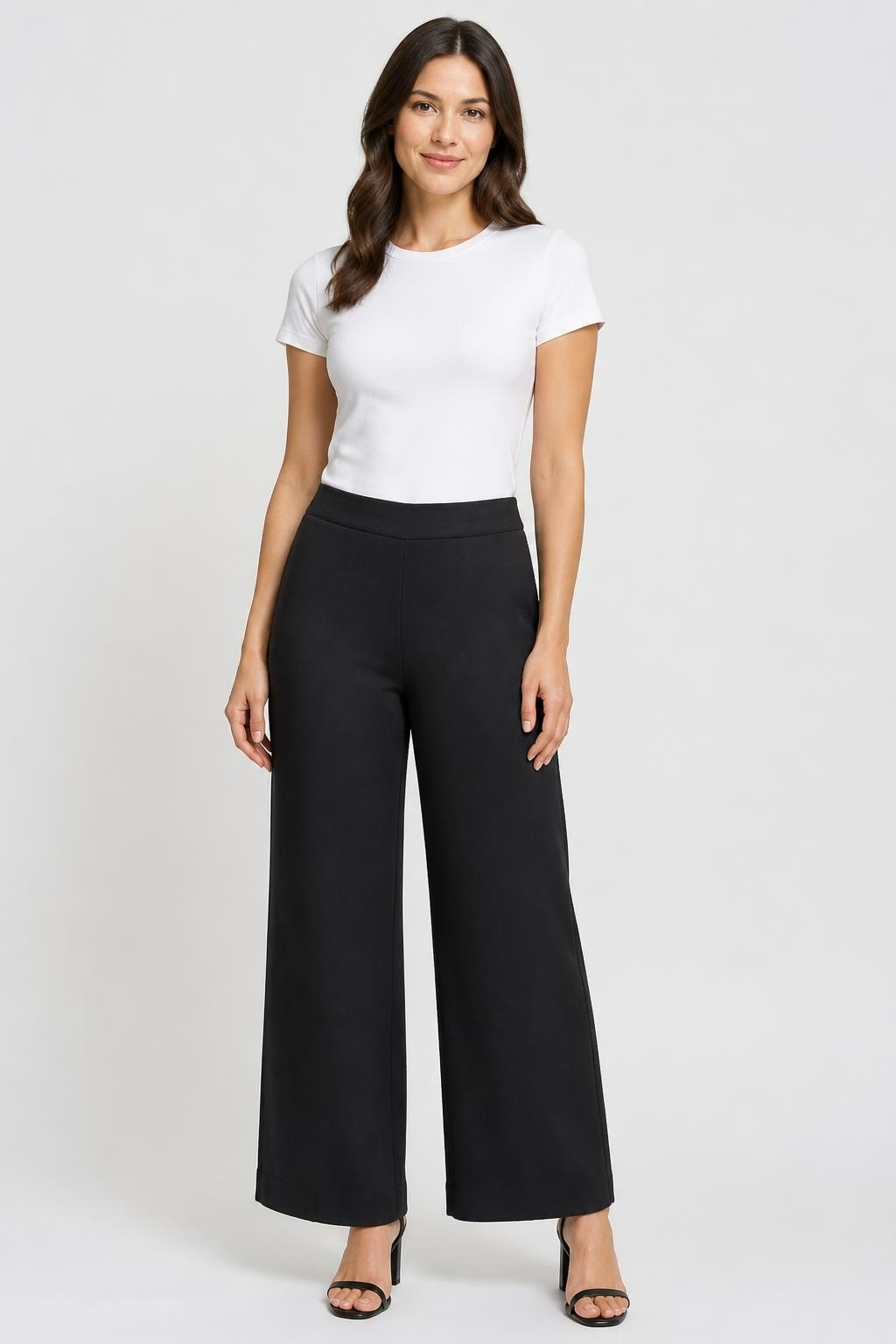 Pantalon large noir à enfiler, taille élastiquée | Seconde main | Pourquoi chercher ailleurs-1