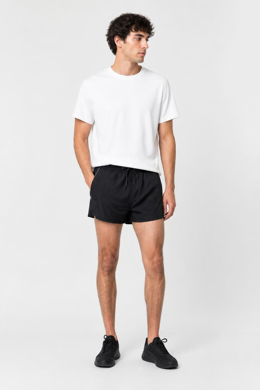 NeroMe Black Double-Layer Athletic Shorts | Pre-Loved | Why Go Less