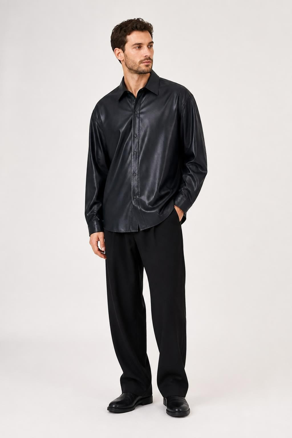 Hugo Boss Black Dress Shirt with Stripe Detail | Pre-Loved | Why Go Less