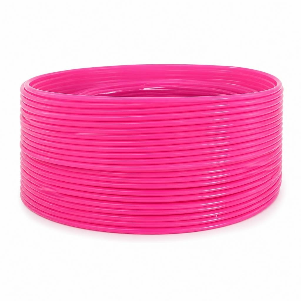 Pink 3D printer filament spool, approx 1kg - white studio shot, second-hand at Why Go Less, Dekwaneh, Lebanon