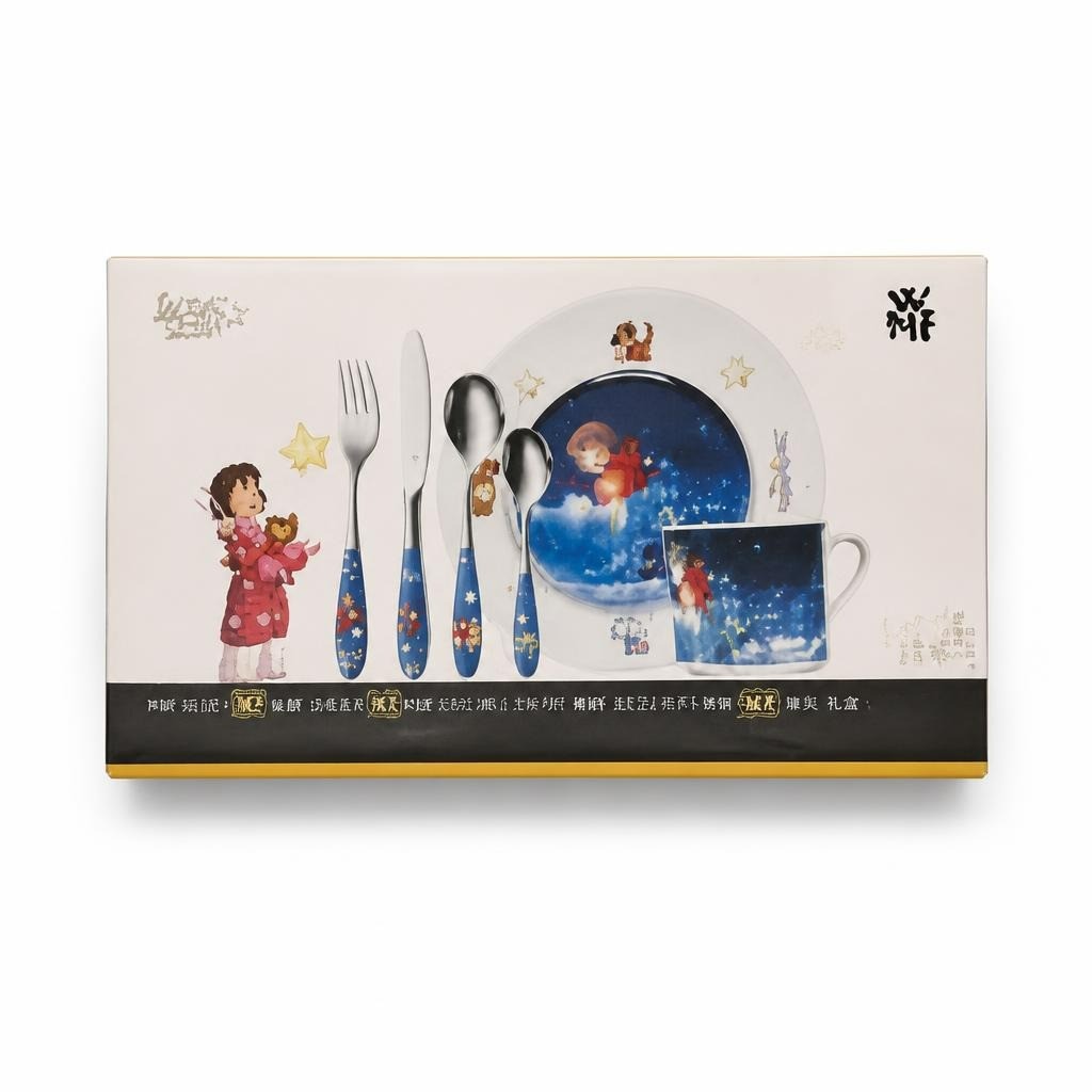 WMF Kinderset Children's Cutlery Set, Boxed - white studio shot, second-hand at Why Go Less, Dekwaneh, Lebanon