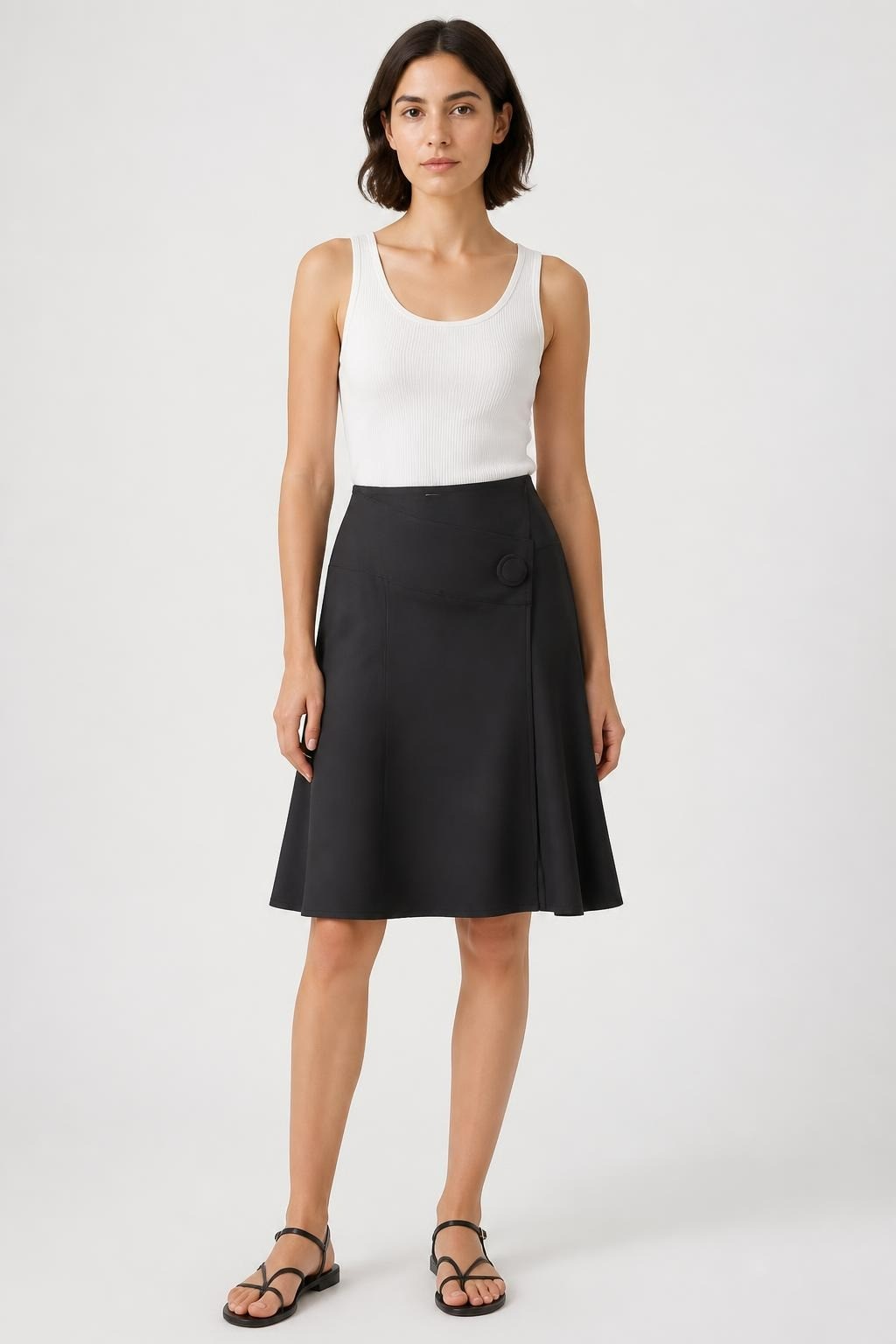 Emporio Armani black skirt, size unknown | Pre-Loved | Why Go Less