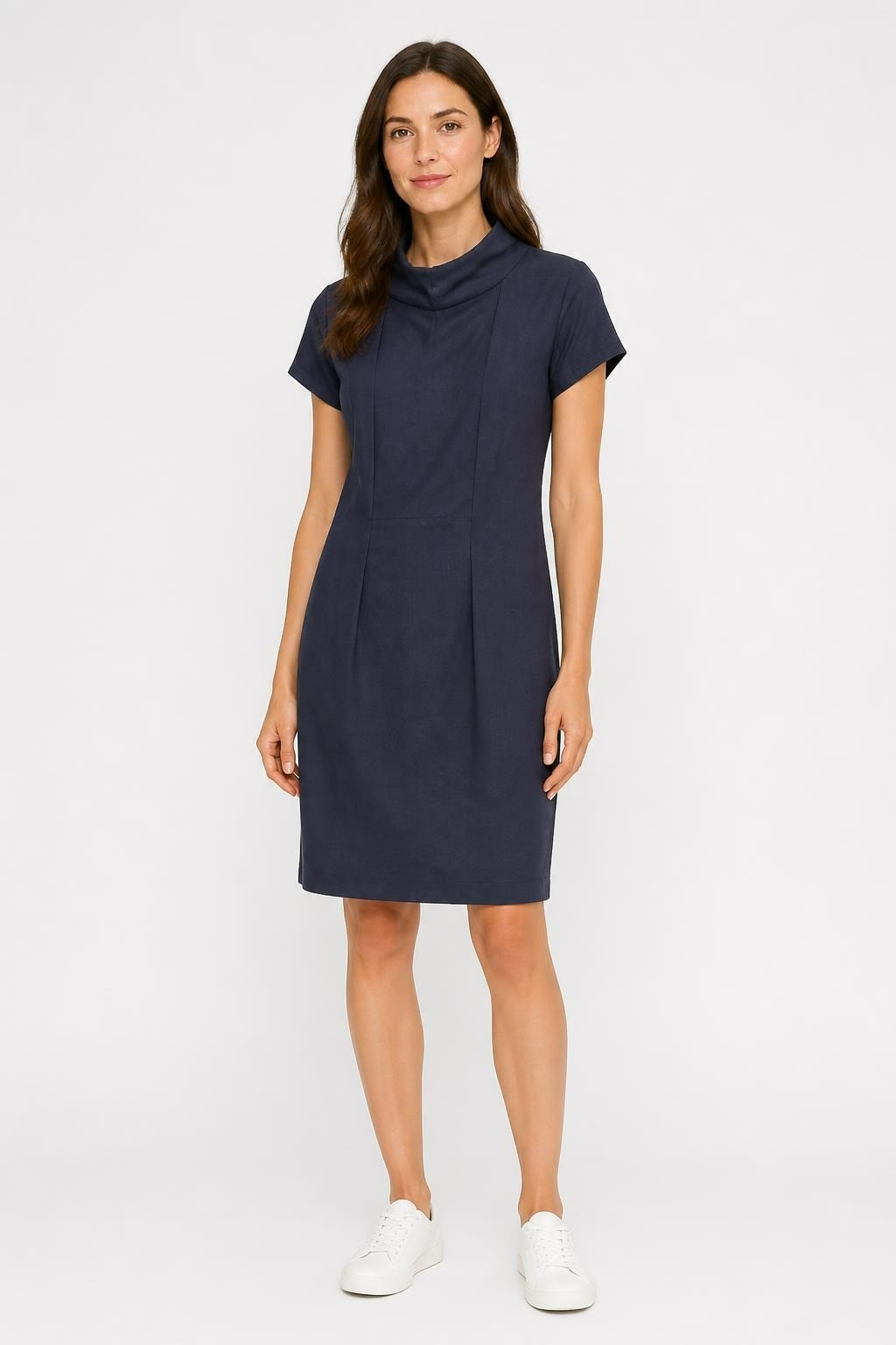 Prada Navy blue short-sleeve shift dress, size unknown | Pre-Loved | Why Go Less