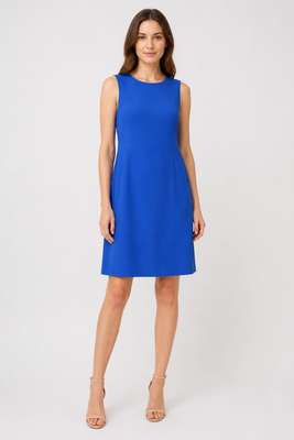 Royal blue sleeveless shift dress, new with tags | Pre-Loved | Why Go Less