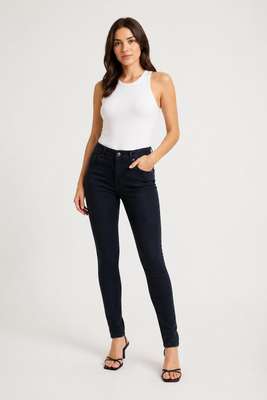 Lina black skinny jeans, dark wash | Pre-Loved | Why Go Less