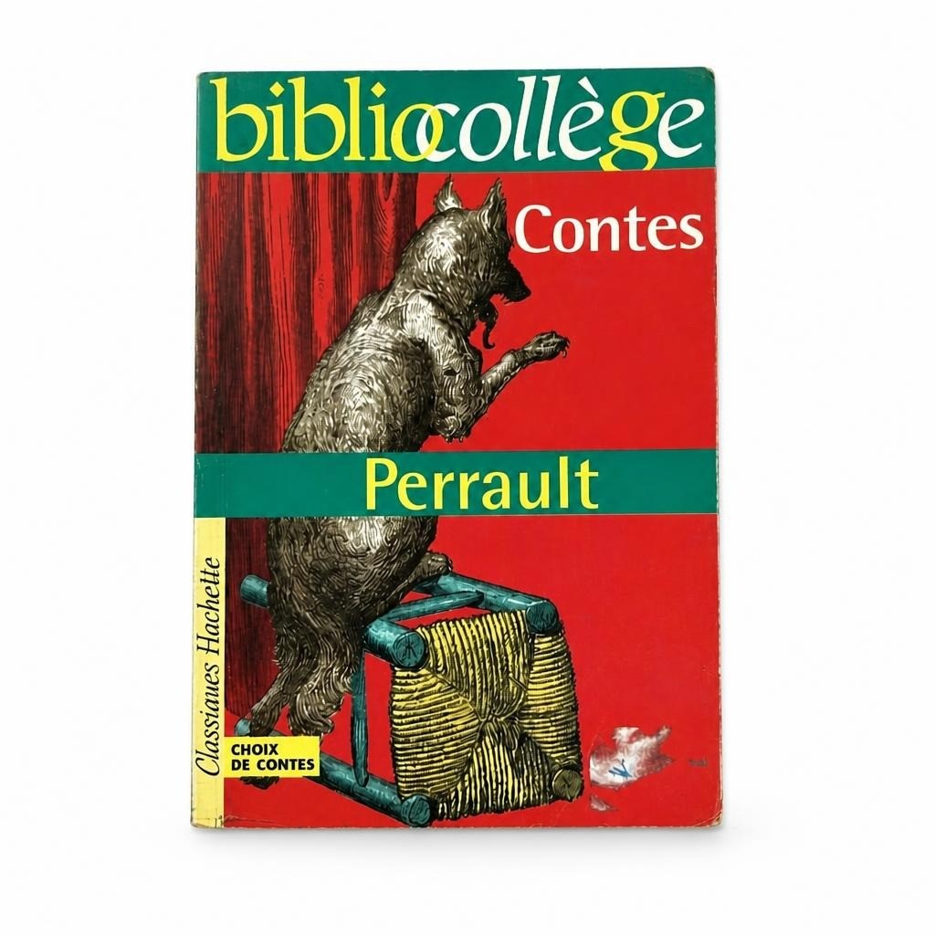 Bibliocollège Contes Perrault French paperback Hachette - white studio shot, second-hand at Why Go Less, Dekwaneh, Lebanon