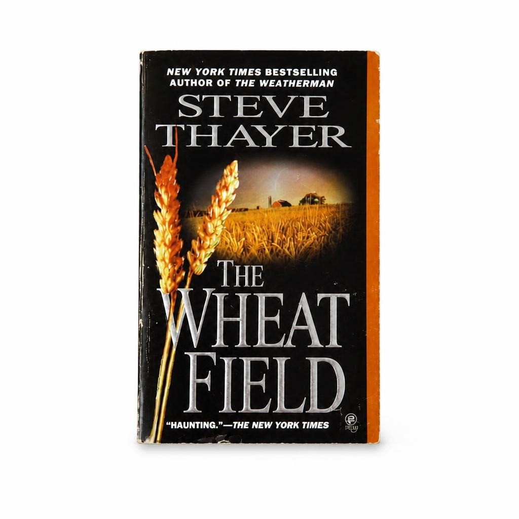 The Wheat Field - Steve Thayer paperback thriller - white studio shot, second-hand at Why Go Less, Dekwaneh, Lebanon