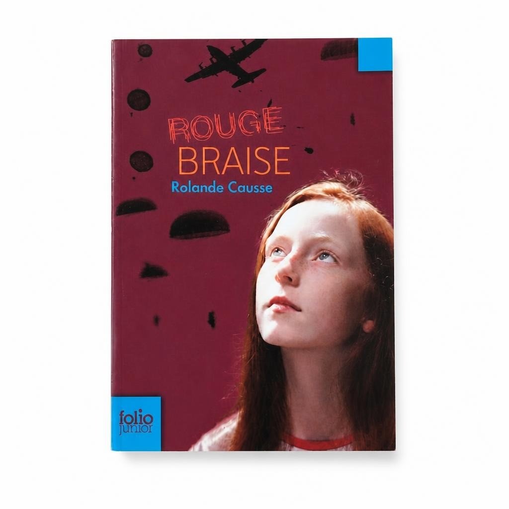 Rouge Braise - Rolande Causse Folio Junior paperback - white studio shot, second-hand at Why Go Less, Dekwaneh, Lebanon