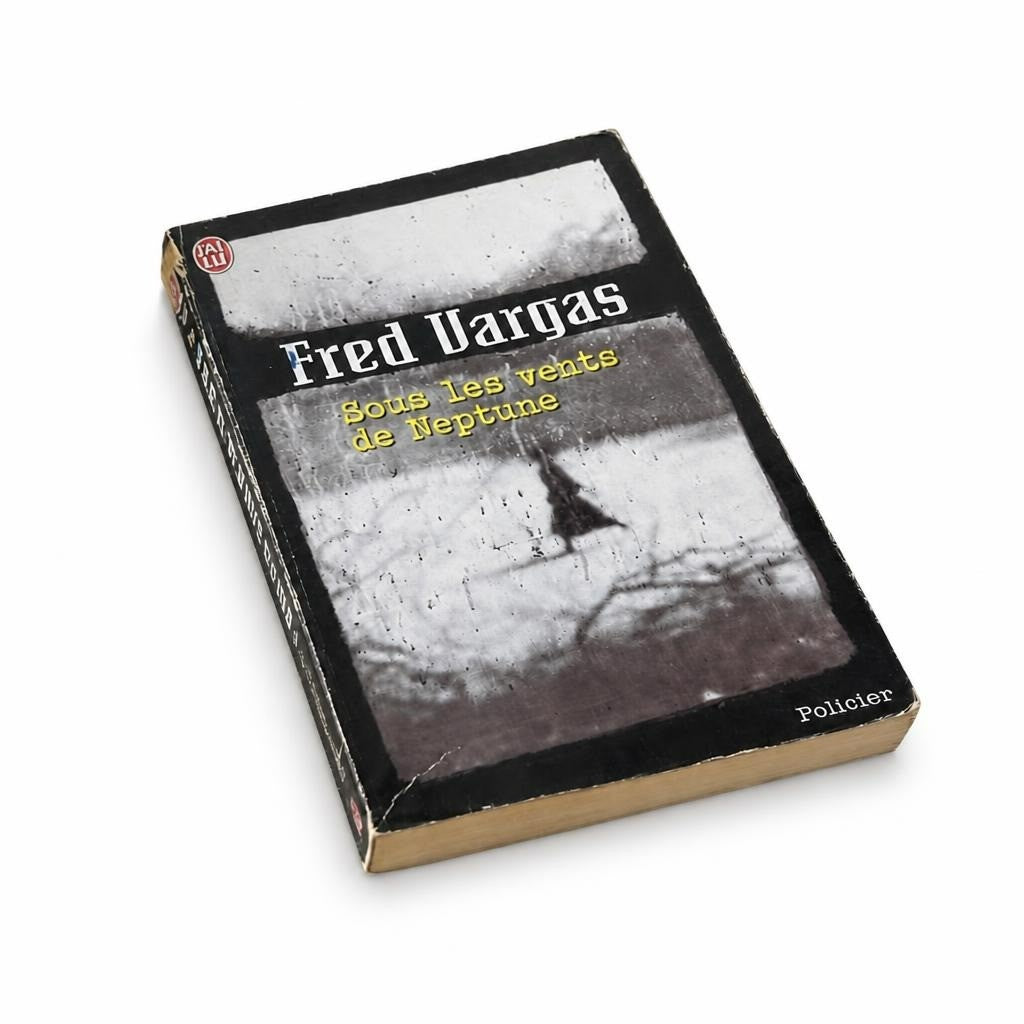 Fred Vargas Sous les Vents de Neptune paperback - white studio shot, second-hand at Why Go Less, Dekwaneh, Lebanon