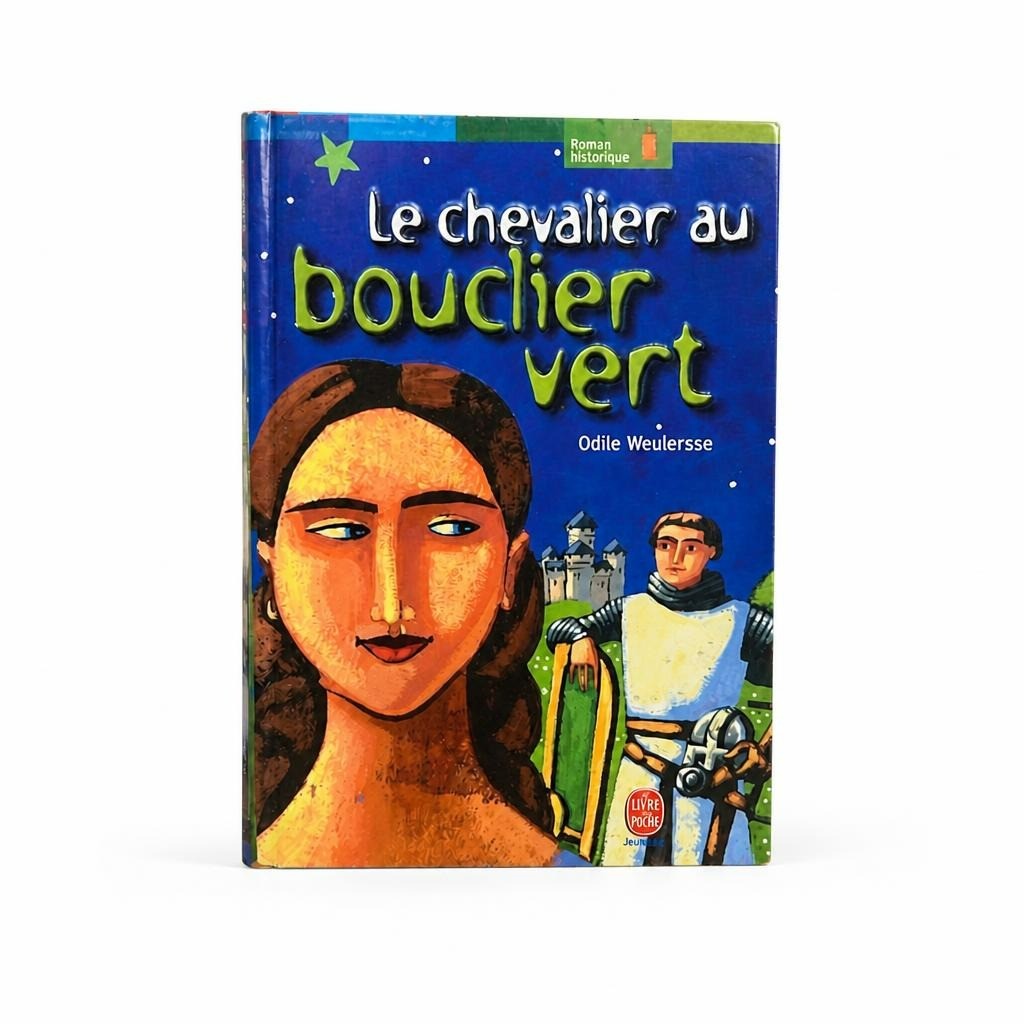 Le Chevalier au Bouclier Vert French novel Poche - white studio shot, second-hand at Why Go Less, Dekwaneh, Lebanon