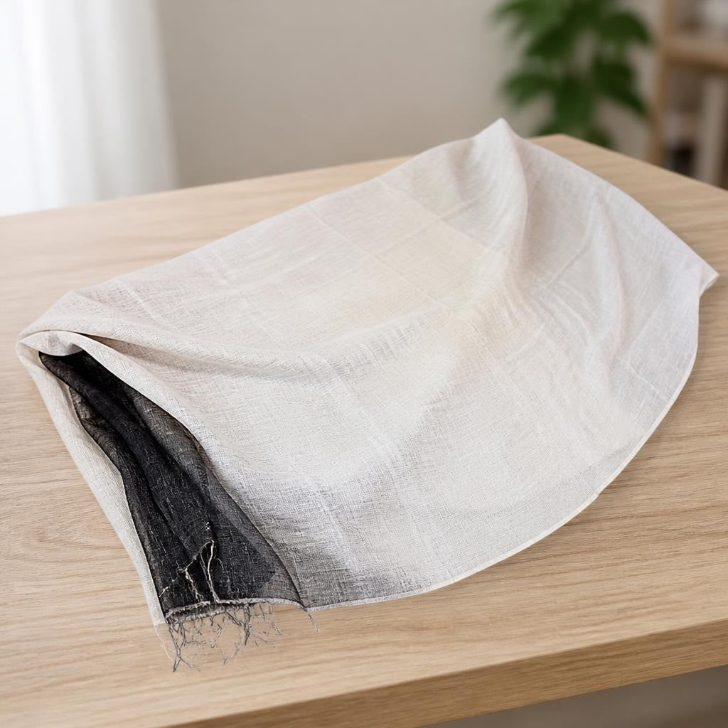 Cream ivory plain large lightweight shawl/wrap | Pre-Loved | Why Go Less