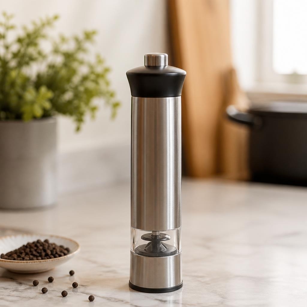 Stainless steel electric pepper/salt grinder | Pre-Loved | Why Go Less