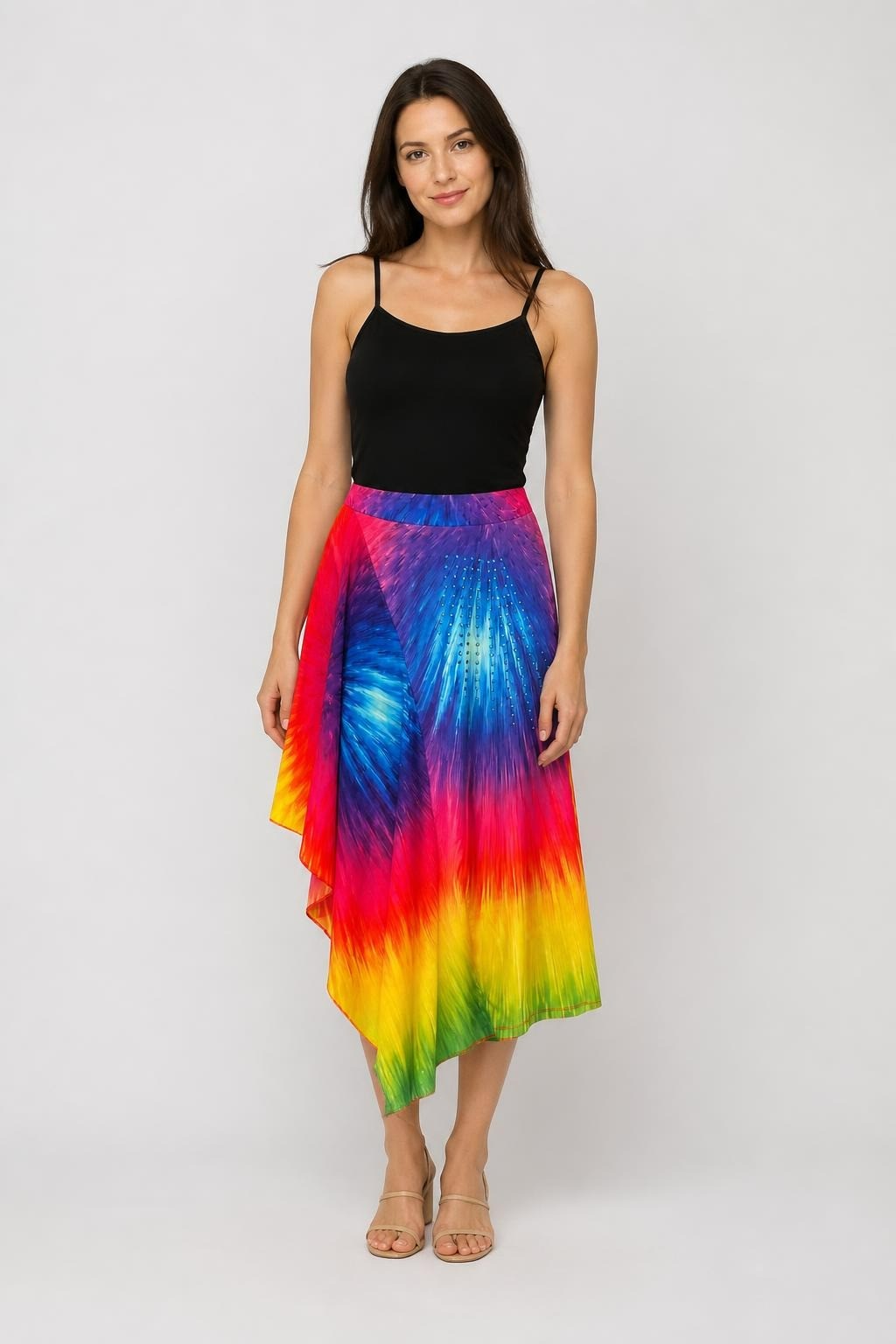 Rainbow Tie-dye Skirt | Pre-Loved | Why Go Less