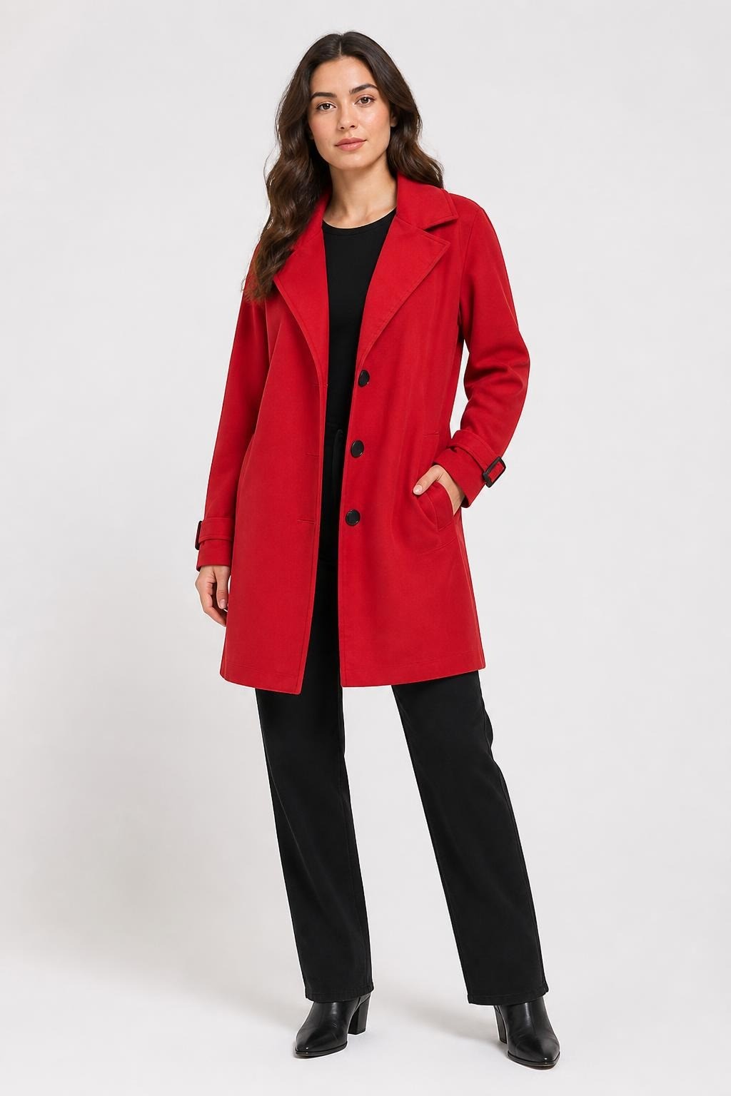 Mango red blazer coat paisley lining | Pre-Loved | Why Go Less