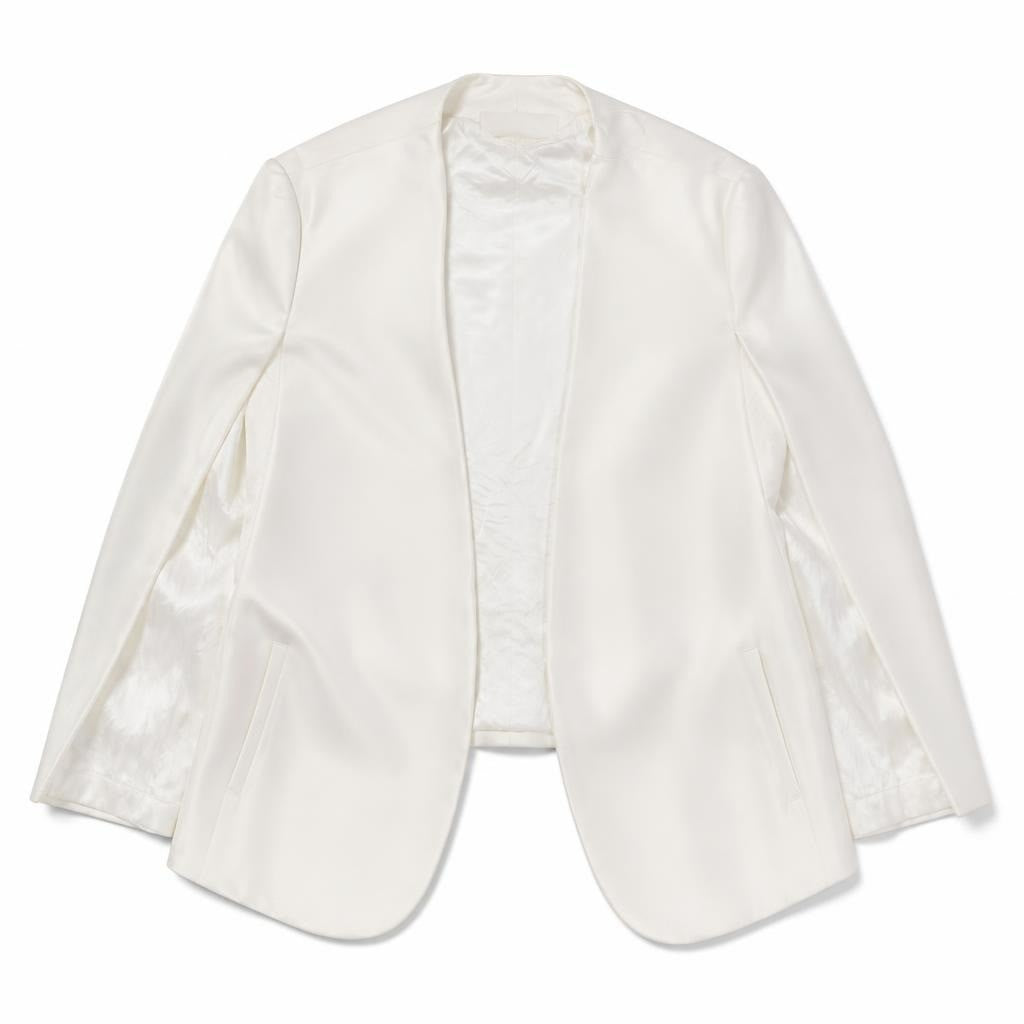 Zara Woman white open-front blazer - white studio shot, second-hand at Why Go Less, Dekwaneh, Lebanon