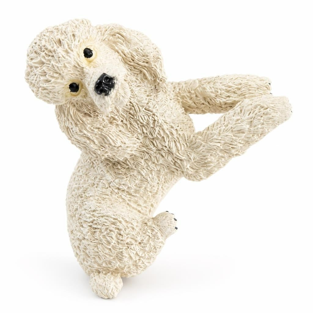 Resin Sloth Figurine Hanging Pose, Beige - white studio shot, second-hand at Why Go Less, Dekwaneh, Lebanon