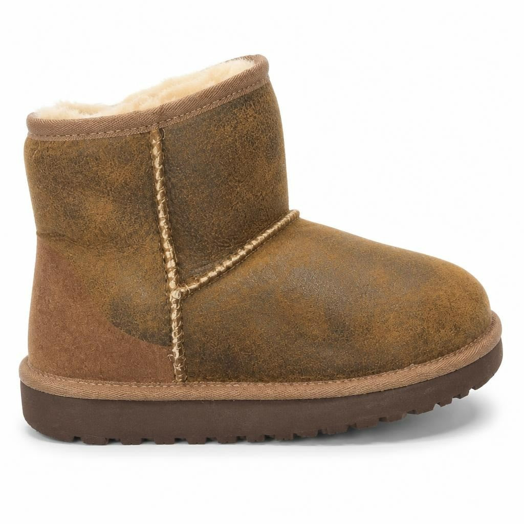 UGG Classic Mini Boot, Chestnut Brown, used - white studio shot, second-hand at Why Go Less, Dekwaneh, Lebanon