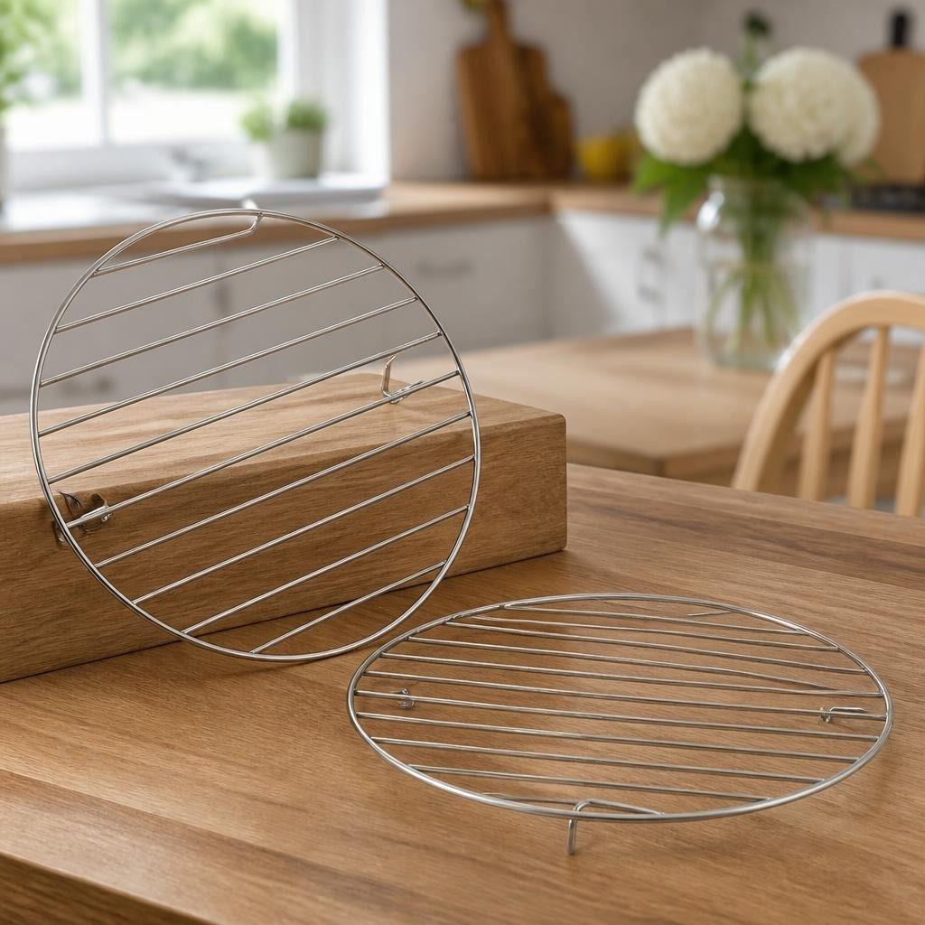 Stainless steel round wire cooling racks x2 | Pre-Loved | Why Go Less