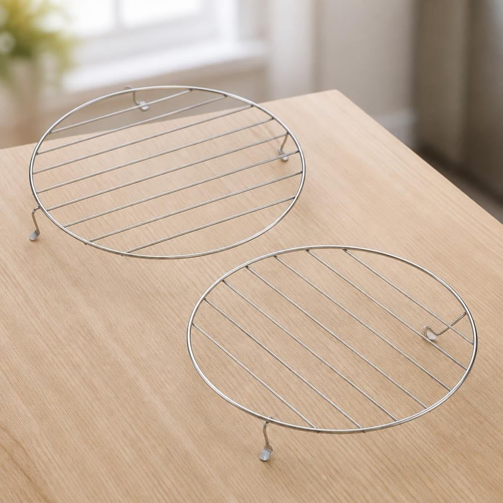 Stainless steel round wire cooling racks x2 | Pre-Loved | Why Go Less