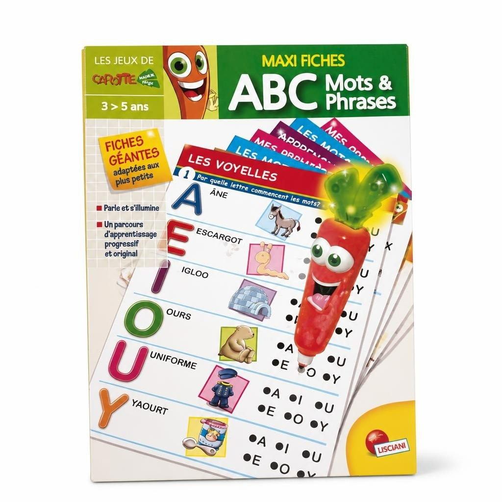 Lisciani ABC Mots & Phrases French Learning Game 3-5y - white studio shot, second-hand at Why Go Less, Dekwaneh, Lebanon