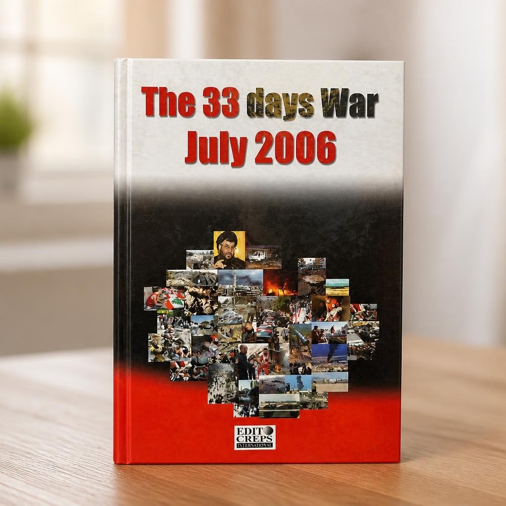 The 33 Days War July 2006 hardcover book - second-hand at Why Go Less, Dekwaneh, Lebanon