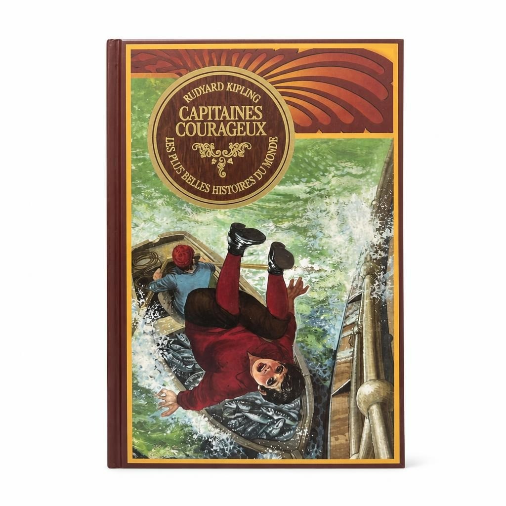 Capitaines Courageux Rudyard Kipling French Edition Hardcover - white studio shot, second-hand at Why Go Less, Dekwaneh, Lebanon