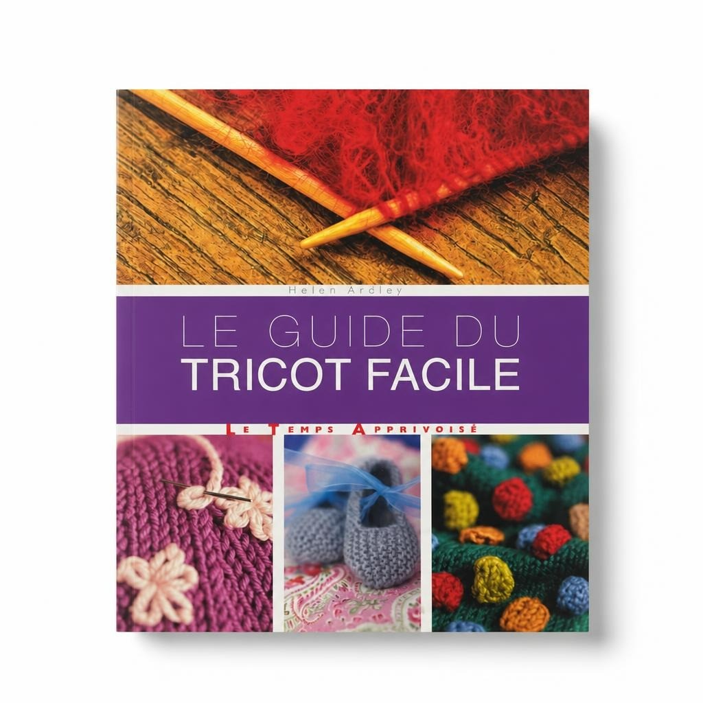 Le Guide du Tricot Facile French knitting guide - white studio shot, second-hand at Why Go Less, Dekwaneh, Lebanon
