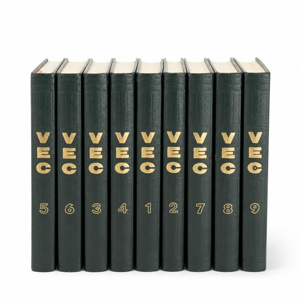 VEC Dictionnaire Thématique 9-vol set green hardcover - white studio shot, second-hand at Why Go Less, Dekwaneh, Lebanon