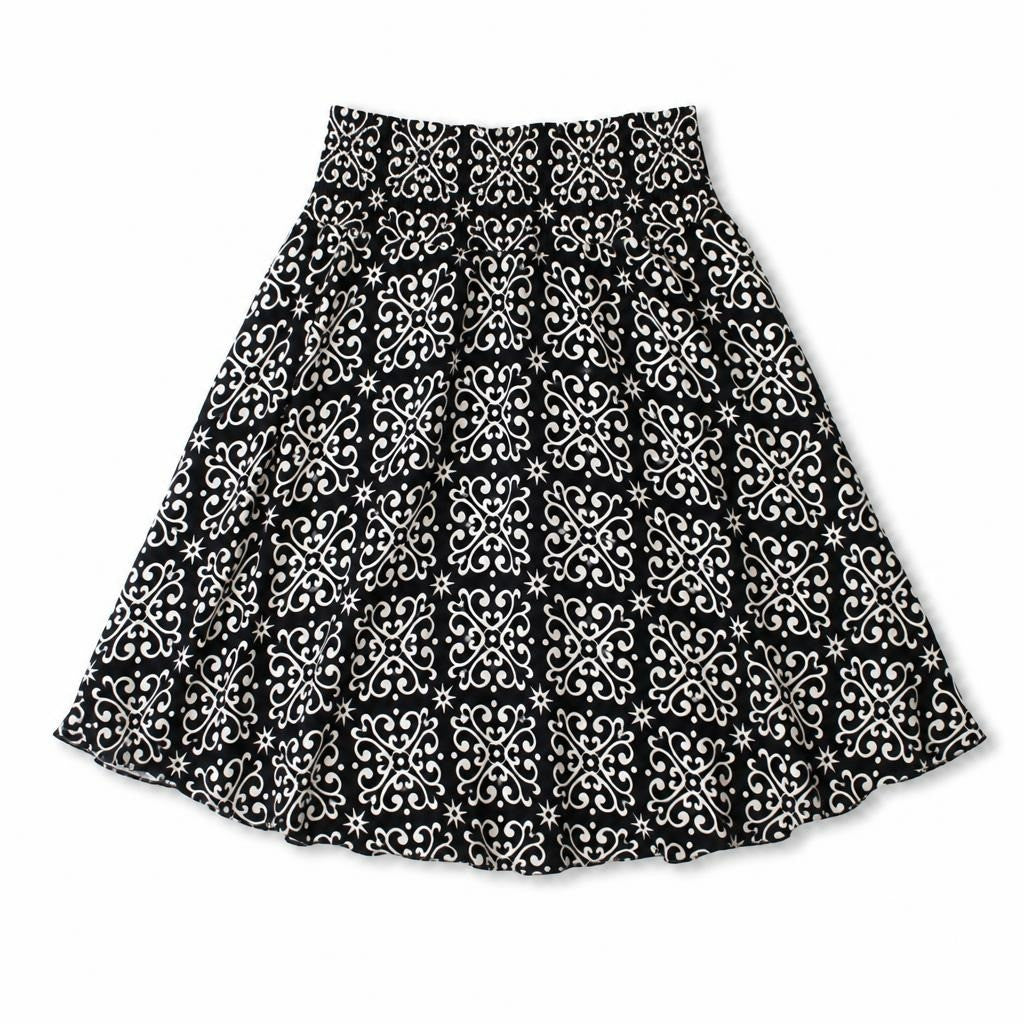 Black & White Floral Nursing Cover - white studio shot, second-hand at Why Go Less, Dekwaneh, Lebanon
