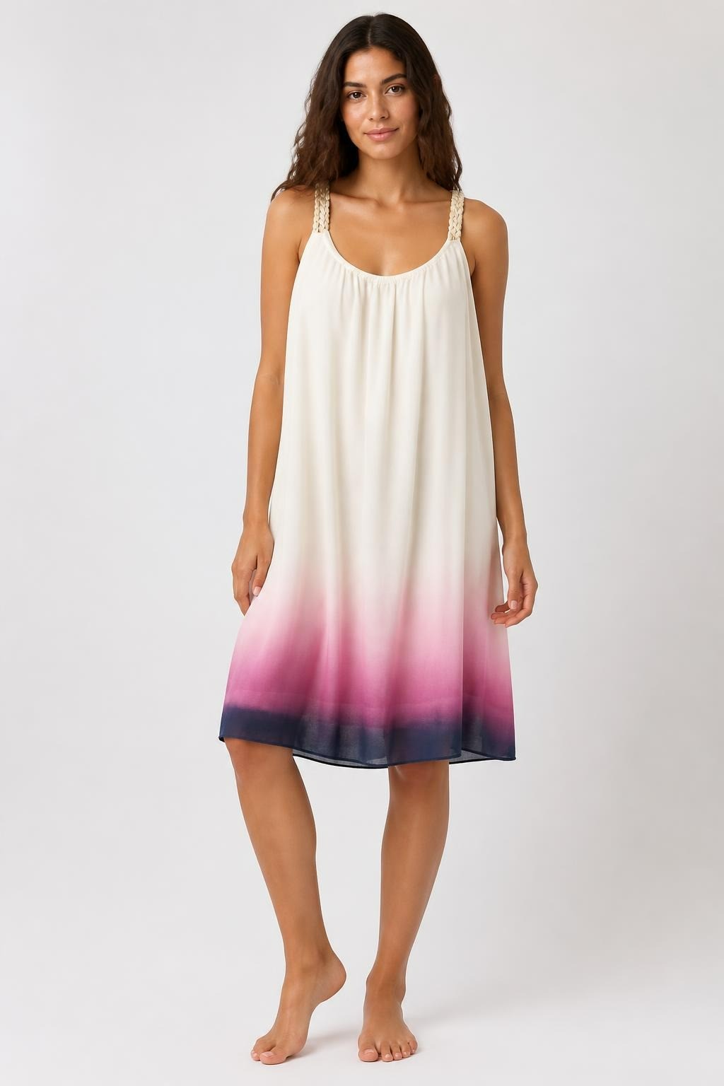 Beige Ombre Maxi Dress | Pre-Loved | Why Go Less