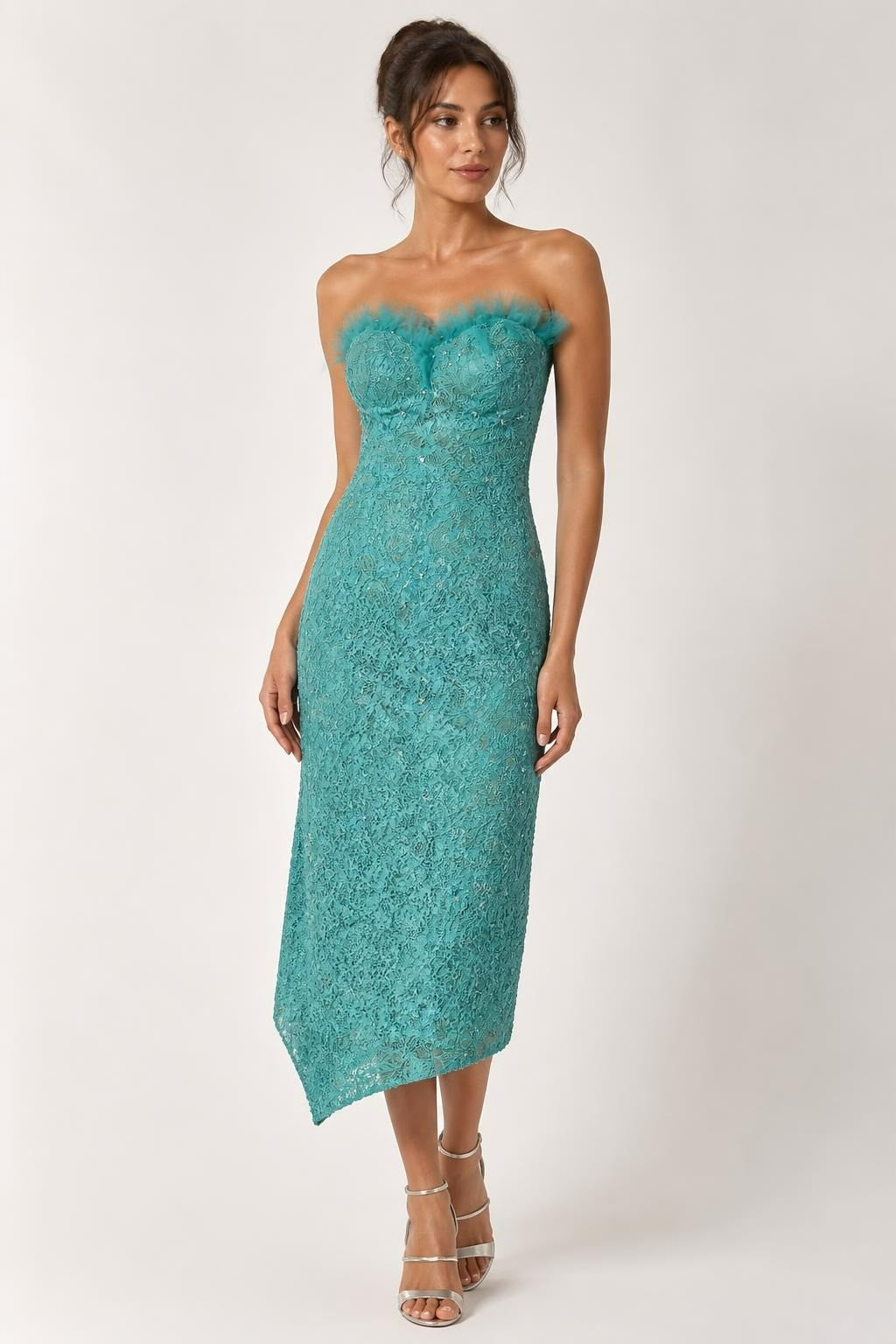 Turquoise Lace Dress | Pre-Loved | Why Go Less