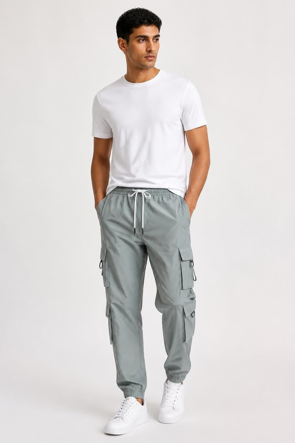 Cargo jogger pants, sage green, new with tags | New | Why Go Less