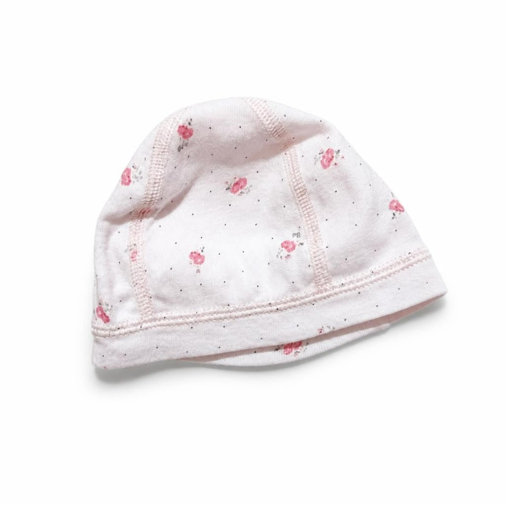 Bonnet bébé à imprimé floral rose | Seconde main | Pourquoi dépenser plus-1