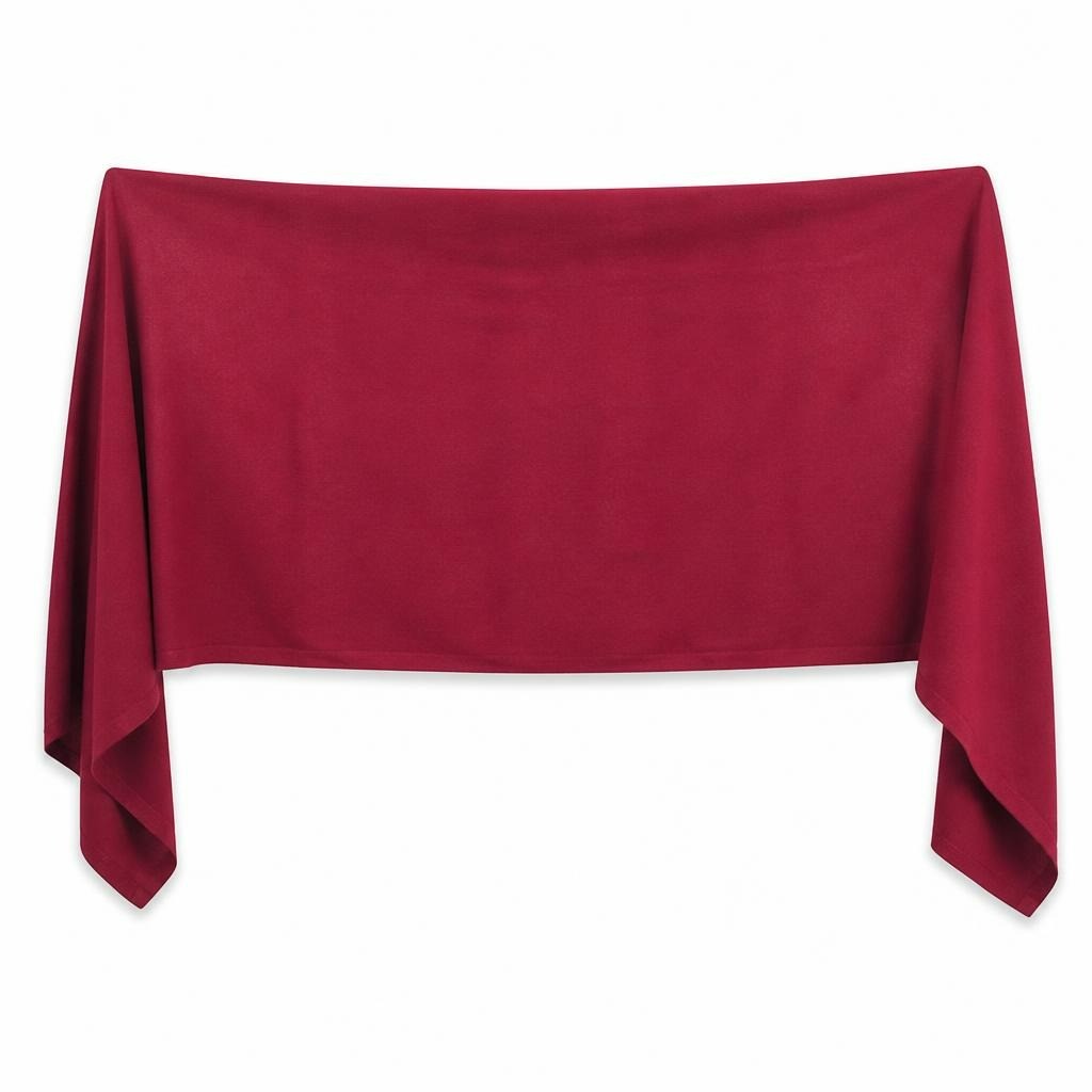 Dark red/burgundy large wrap shawl with fringe | Pre-Loved | Why Go Less
